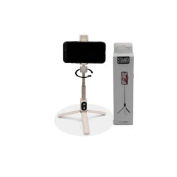 Stick Selfie Inalámbrico P60d con Soporte y Luz LED Blanca Stick Selfie Inalámbrico P60d con Soporte y Luz LED Blanca
